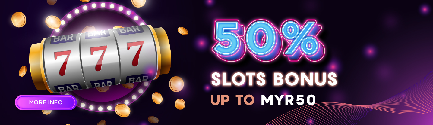 Slots Game Welcome Bonus 50%